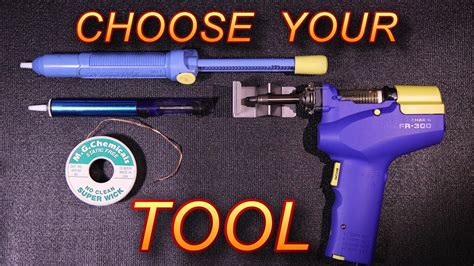 How To Desolder Electronic Parts Using Different Tools..